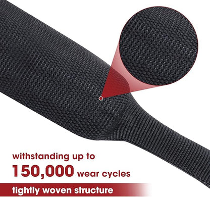 Heat Shrink Wire Loom 2:1 Shrinkable Braided Cable Sleeve 3/4 Inch ID-46ft Abrasion Protection Flexibility Fabric Wiring Harness Cover Sheath