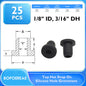 BOPOREAE 3/16" Drill Hole, 1/8" ID Silicone Rubber Grommets for Wiring