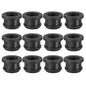 PATIKIL 15mm / 9/16 Inch Drill Hole,7/16 Inch ID Rubber Grommets, 12Pcs Top Hat Grommet for Wiring Eyelet Ring Gasket Automotive Firewall Cable Hole Plugs Wires Protection, Black
