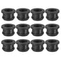 PATIKIL 32.6mm / 1-1/4 Inch Drill Hole,1 Inch ID Rubber Grommets, 3Pcs Top Hat Grommet for Wiring Eyelet Ring Gasket Automotive Firewall Cable Hole Plugs Wires Protection, Black