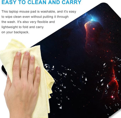 Space Galaxy Mouse Pad Personalized Design Customized Square Office Rubber Mouse Pad 9.5x7.9 Inch