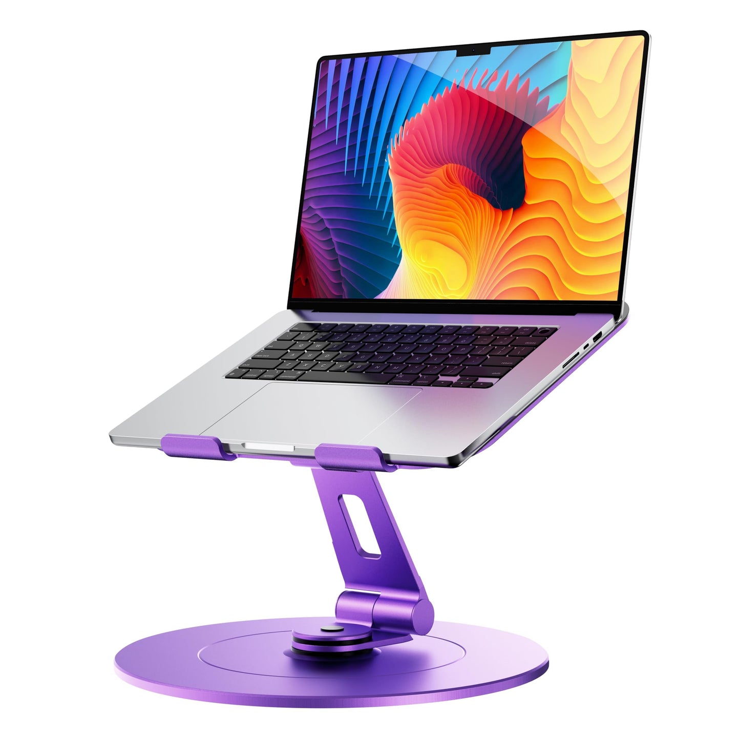 LOXP Laptop Stand with Phone Holder, Adjustable Laptop Stand