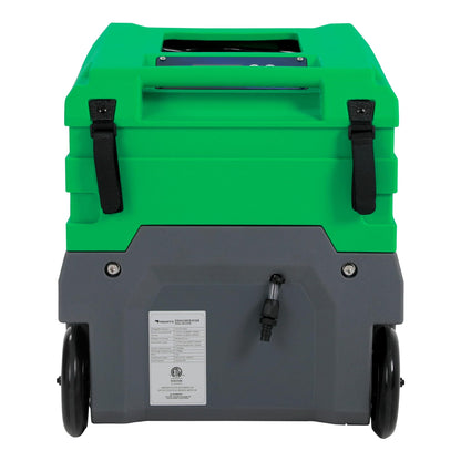 Mounto MOUNTO 268Pints LGR Commercial Compact Dehumidifier with Pump and Drain Hose, LGR Portable Dehumidifier with wheels for Home, Basements, Garages, and Job Sites (Green)
