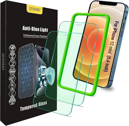 JESOHO Blue Light Blocking Screen Protector for iPhone 12 Mini (5.4 inch)