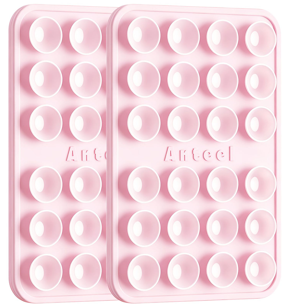 JingJinYY Anteel Classic - Silicone Suction Phone Case Adhesive Mount - Enhanced Suction Power and Upgraded Thickened Sticky Phone Grip, Durable, Hands-Free Sticky Phone Holder, 2.28"x3.46" (LPK&TP)