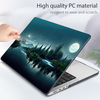 Tuiklol for MacBook Pro 14 Inch Case 2026 2025 2024 2023 2022 2021 Release M5/M4/M3/M2/M1 A2442 Pro/Max,Hard Shell Case with Screen Protector for Touch ID, Night Forest