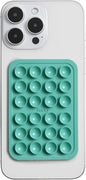 SUCKY Silicone Suction Phone Case Adhesive Mount - Anti-Slip Holder, Hands-Free Fidget Toy, Phone Accessory for iPhone and Android - Sticky Grip for Selfies, Videos, and Tiktok - Turqoise