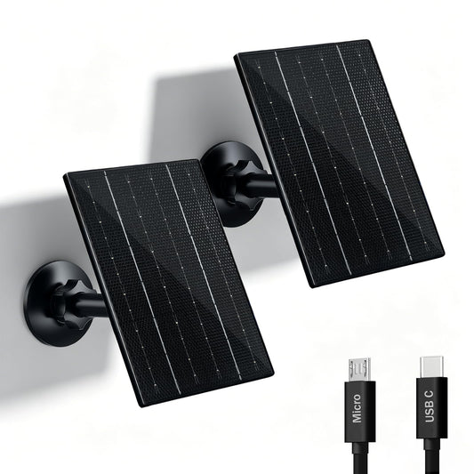 Zivif 4W USB Solar Charger for Outdoor Battery Camera