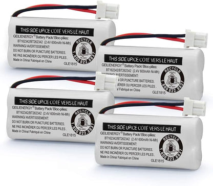 GEILIENERGY BT183342 BT283342 BT166342 BT266342 BT162342 BT262342 Battery Compatible with CS6114 CS6419 CS6719 CS6919 EL52300 CL80111 Cordless Handset Phone (Pack of 4)