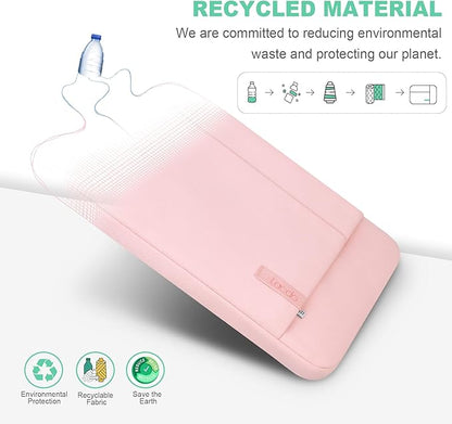 Lacdo 15-15.6 Inch Laptop Sleeve Case for Acer HP Lenovo Dell ASUS Laptop, Acer Aspire 15, HP Pavilion/Envy 15, Dell Inspiron/Latitude 15, Lenovo IdeaPad 15, ASUS ZenBook 15 Computer Bag, Pink