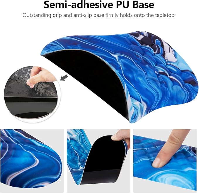 Laokiiy Ergonomic Mouse Pad & Keyboard Wrist Rest Set, Memory Foam