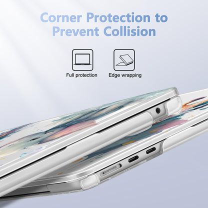 Lepeoac Case for 2026/2025/2024/2023 MacBook Air 15-inch Laptop Release M5 A3448 /M4 A3241 /M3 A3114 /M2 A2941, Stylish Protective Hard Shell Cover for MacBook Air 15.3 inch - Elephant & Giraffe