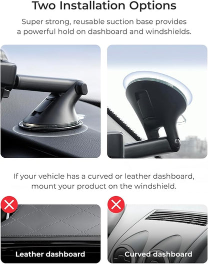iOttie Easy One Touch Advanced Universal Car Mount Dashboard & Windshield Suction Cup Phone Holder for iPhone Samsung, Google, All Smartphones