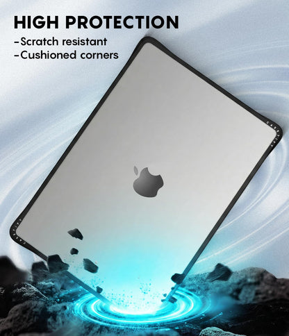 CASETiFY Impact MacBook Air 13" (M1/Intel) Case [Cushioned Impact Corners/Scratch-Resistant/Anti-Slip Grip] - Cheetah Paradise - Clear Black