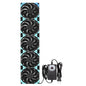 120mmx5 600mm Adjustable Computer PC Vent Fans 3V-12V Speed Controller for Flexible Arrange Rack Space Window Wall Cabinet Server Mining Rig Chicken Coop Exhaust Cooling