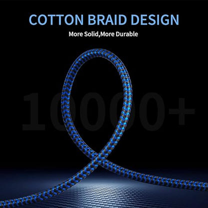 3.5mm Male to Female Extension Stereo Audio Extension Cable 3FT, Cotton-Braided Audio Extension Cable, Stereo Jack Cord for Phones, Headphones, Speakers, Tablets, PCs and More