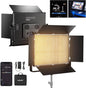NEEWER 150W Bi Color LED Panel Video Light Kit, 1440 LEDs 49500Lux@0.5m 2500K-8500K CRI96+/TLCI97+ 0-100% Dimming APP/2.4G/Panel/DMX Control for Pro Studio Photography Recording Stage Lighting, AP150B