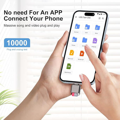 Micro SD Card Reader, BORLTER CLAMP TF Card Reader USB C 3.0 to TF/Micro SD with Type C to Type A Adapter for MacBook, Laptop, Android Phone, Grey