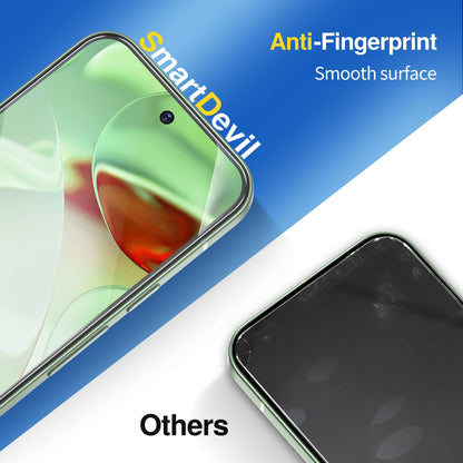 SMARTDEVIL [3+1 Pack] Tempered Glass for Google Pixel 9 Screen Protector With Camera Lens Protector , FingerPrint Reader Compatible, Clear 9H Tempered Glass Film, Fast & Easy Installation, Bubble-Free