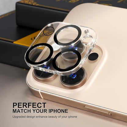 beuxece for 6 Pack iPhone 16 Pro/iPhone 16 Pro Max Camera Lens Protector [Drop Protection] [Case Friendly] [Easy Installation] 9H Tempered Glass Camera Screen Protector Cover Accessories, Clear