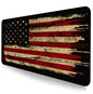 Gray Forest Mouse Pad with Seam Edge Design, Non Slip Rubber Keyboard Pad
