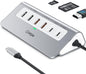 intpw USB C Hub, P9 PRO USB C Hub Multiport Adapter with 4K HDMI, PD 100W, Type-C & 2 USB A 3.2 10Gbps, 2 USB A 2.0, SD/TF Card Reader, Aluminum USB Hub for Laptop, iPhone 17 Series, MacBook, iPad