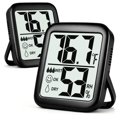 Antonki 2 Pack Room Thermometer Indoor Hygrometer
