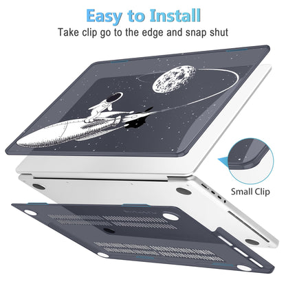Mektron Case for 2026 M5 MacBook Pro 16 inch A3429 A3428 M4 A3403 A3186 M3 A2991 M2 A2780 M1 A2485 (2021-2025) Pro/Max with Liquid Retina XDR, Hard Shell Plastic Laptop Cover, Astronauts
