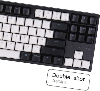Keychron C1 Wired Mechanical Keyboard TKL, RGB Backlit with Double-Shot ABS Keycaps, 87 Keys Hot-Swappable Pre-lubed Linear Switch Compatible with Mac Windows