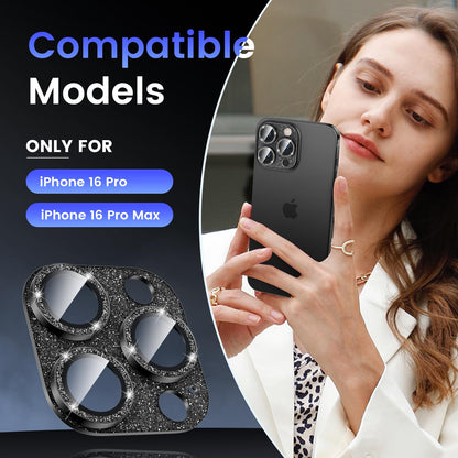 Tensea for iPhone 16 Pro/iPhone 16 Pro Max/iPhone 14 Pro/iPhone 14 Pro Max Camera Lens Protector, Metal Aluminum Alloy Tempered Glass Cover Camera Screen Protector Accessories, Case Friendly