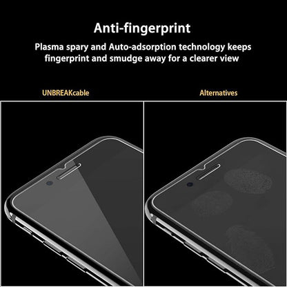 UNBREAKcable Screen Protector for iPhone SE 2022/SE 2020, iPhone 8/7 [2-Pack] - [Easy Installation Frame] [Double Hardness] [Bubble Free] Tempered Glass Screen Protector for iPhone SE/8/7-4.7 Inch