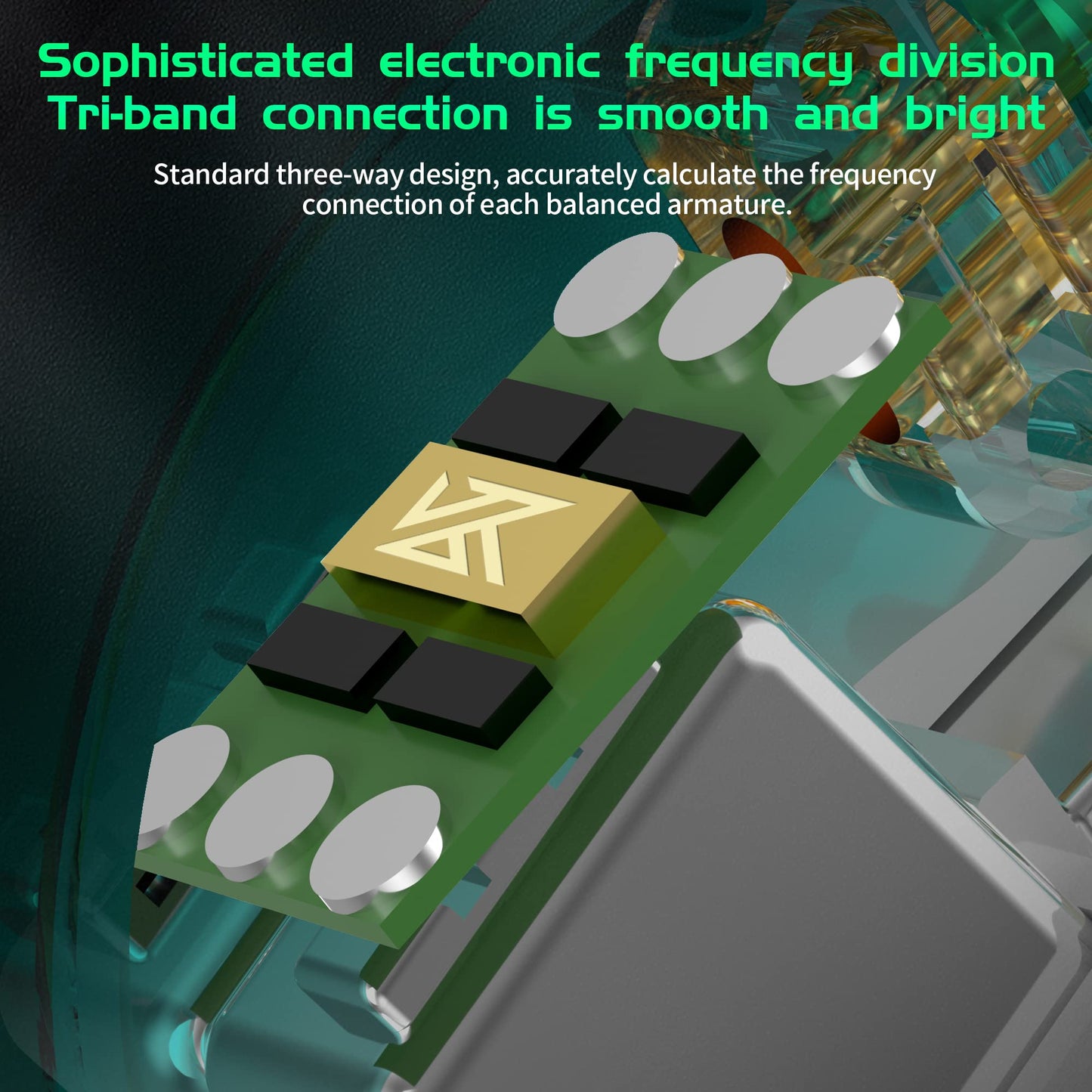 KZ AS16 Pro 8 Balance Armatures in-Ear Earphone,Pro HiFi IEMs Music Earbuds for Studio Recording,Stereo Sound Gaming Earbuds Positioning in Ear Headphones with Microphone Wired(Cyan,with Mic)