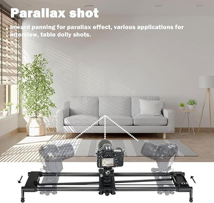 KONOVA G1 Motorized Camera Slider, Bluetooth App Controlled Motion Control Slider for DSLR & Mirrorless Cameras, Carbon Fiber Rail, Time Lapse, Stop Motion, Tracking & Panorama Shots (60cm (23.6"))