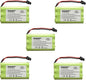 HQRP 5-Pack Cordless Phone Battery Compatible with Uniden PowerMax 5.8GHz 30878864022, Powermax 2.4 GHz, GE TL26402, GP 80AAALH3BMX, 80AAALH3BMZ Replacement