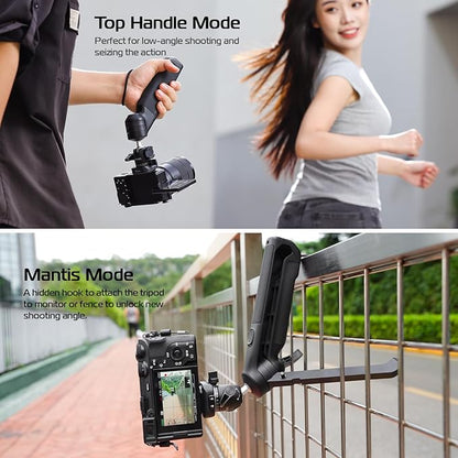 ULANZI TT38 Tabletop Mini Tripod for Camera, Uka F38 ClickOpen Flexible Travel Stand for Sony/Canon/Nikon/Fujifilm SLR DSLR, Pocket Vlogging Stand for Shooting Selfie Video