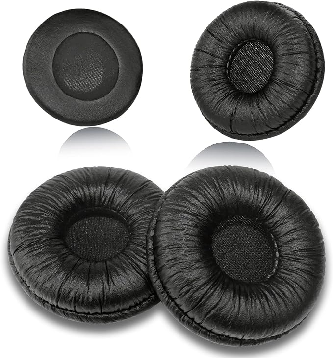 Ear Cushions for Plantronics Headset Replacement Ear Pads Compatible with Plantronics HW251N HW261N HW510 HW520 Blackwire C320 3210 3220 3320 Jabra Biz 1500 GN2000 PRO 920 9450 Headphones (4 Pack)
