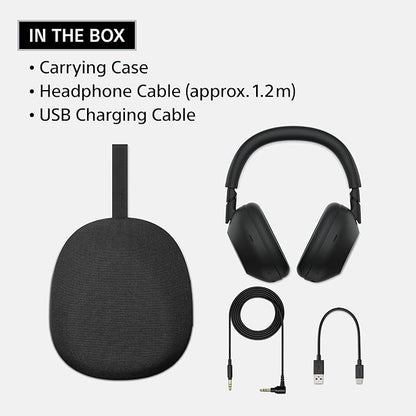 Sony WH-1000XM6 The Best Wireless Noise Canceling Headphones, HD NC Processor QN3, 12 Microphones, Adaptive NC Optimizer, Mastered by Engineers, Studio-Quality, 30-Hour Battery, Black