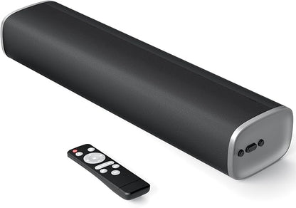 MZEIBO TV Sound Bar, Sound Bars for Smart TV Bluetooth 5.0 Soundbar 50W 17Inch Soundbars with ARC/Optical/AUX Connection Surround for Home Theater Audio