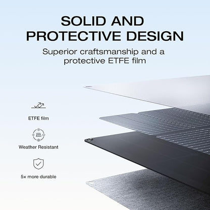 EF ECOFLOW Solar Generator 120V/3.6kWh DELTA Pro with 2x220W Portable Solar Panel, 23% High-Efficiency, 5 AC Outlets, 3600W Portable Power Station for Home Use Emergency Blackout Camping RV