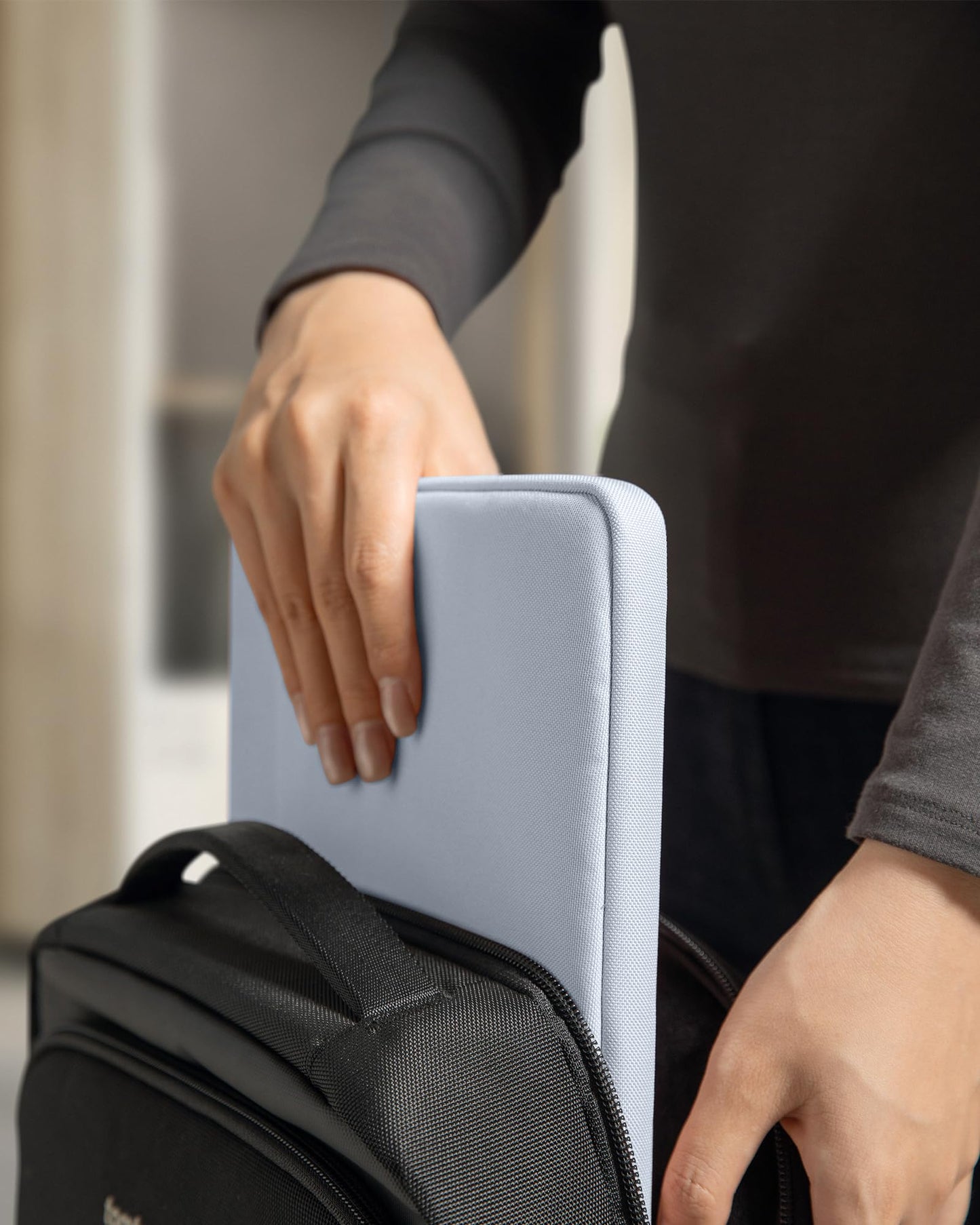 tomtoc Slim Laptop Sleeve for 14-inch MacBook Pro M5/M4/M3/M2/M1 Pro/Max 2026-2021, Water-Resistant Protective Case for 13.8 Inch Surface Laptop AI PC, Accessory Bag