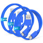 JERMASAL 3-Pack Blue [3.3FT+3.3FT+6FT] USB A to USB C Cable, Compatible with iPhone 15/16, iPad, Samsung, MacBook, PS5 and More, Fast Charging, Carplay Cable