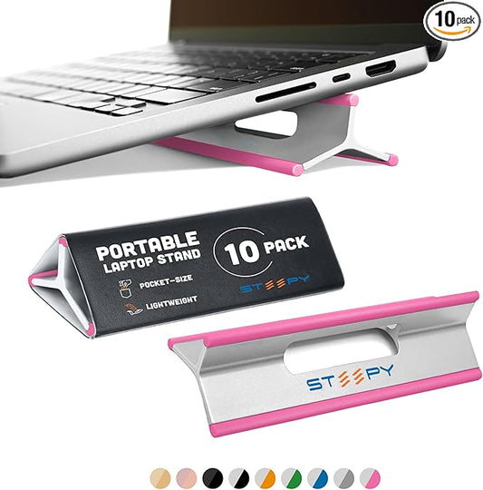 Steepy Adjustable Laptop Stand 3 Heights Laptop Riser for Desk