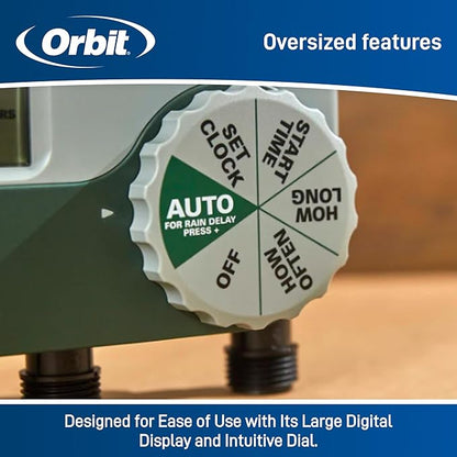 Orbit 56082 3-Outlet Hose Watering Timer, Green… (1) (Pack of 1) (Pack of 4)