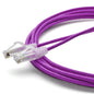 TRUECABLE Cat6 Component Rated Patch Cable, Unshielded (U/UTP), 14ft, Purple, 28AWG Stranded Pure Copper, Snagless 10G High-Speed Ethernet Cable, PoE++ 4PPoE 100W, UL Listed, RoHS-3, 1 Pack