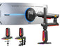 NB Extra Height Gaming Monitor Arm for 32 to 60 Inches Screen, Load up to 20 kg, VESA 75/100, RGB-Light, Heavy Duty, Multi Angle Adjustable, Premium Aluminum, Long Arm Extension Red