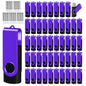 16GB 50-Pack USB Flash Drives Bulk EASTBULL USB 2.0 Thumb Drive,Gold