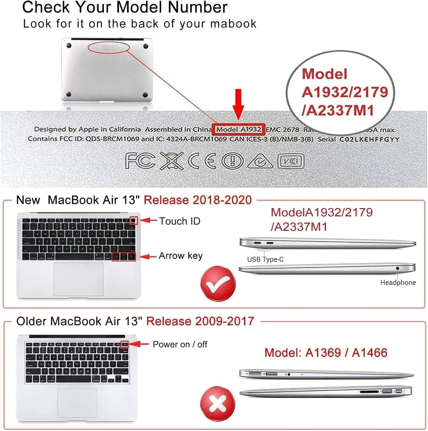 iCasso MacBook Air 13 Inch Case M1 2020 A2337 Elegant Floral White