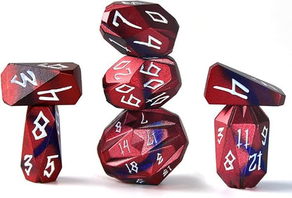 FONVGOGO Metal DND Dice Set for Dungeons and Dragon Dice Collector Gift RPG