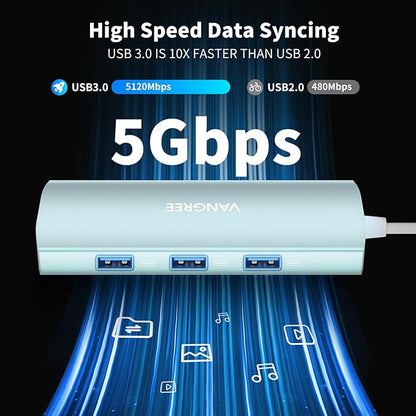 USB C to USB C Hub 10Gbps, 3 USB 3.2 Gen 2 Ports, 4K@60Hz HDMI, 100W PD, 3 USB 3.0 Ports, USBC Splitter Multiport Adapter for MacBook Pro/Air, iMac, iPad Pro, iPhone 15 (Not Support Type-C Monitor)