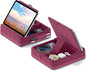 KDD Tablet Pillow Stand with Storage, Foldable iPad Holder for Lap, Desk and Bed, Angle Adjustable Soft Pad Dock with Stylus Mount Compatible with iPad Pro, Air, mini, Book, Phone and Tablet (4-13")